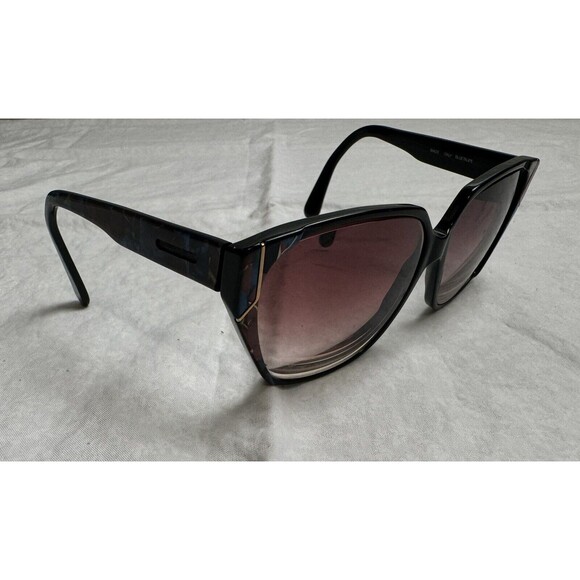 LUXOTTICA SUNGLASSES 1412 UV GARD PEARL BLACK ITALY - FRAMES‎ ONLY - Picture 2 of 13
